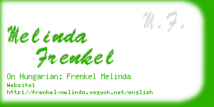 melinda frenkel business card